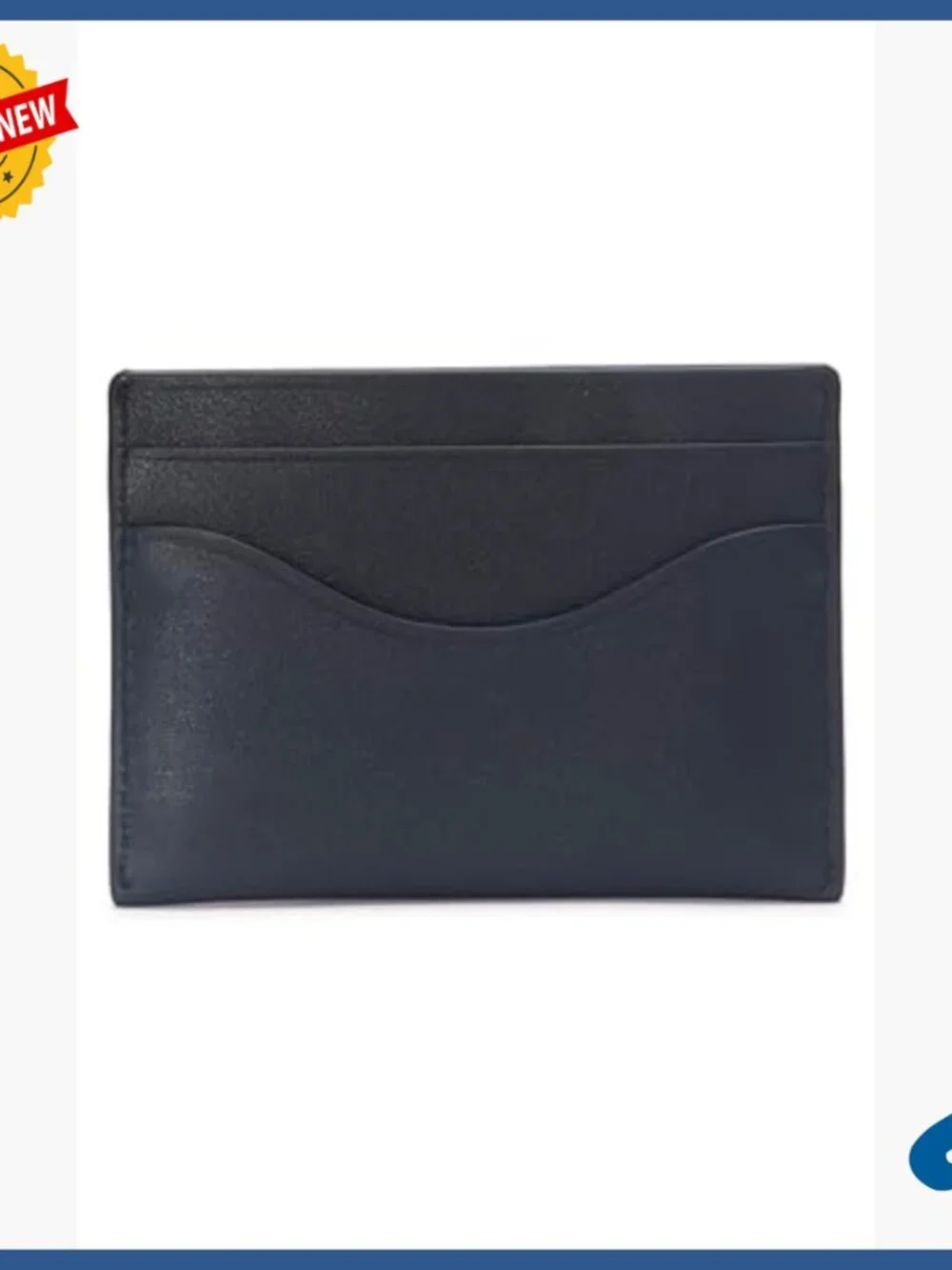 Leather Card Holder Wallet with 4 Slots Magnetic Closure